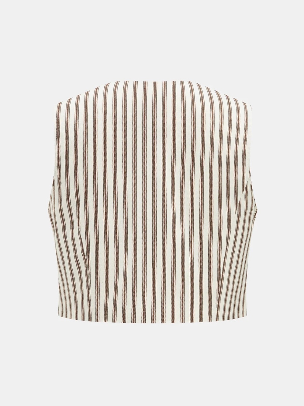 Commense Cotton Striped Sleeveless Top & Midi Skirt Set Size Medium NWT - Picture 5 of 8